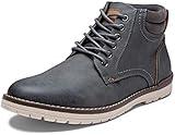 Vostey Men's Boots Hiking Boots Casual Boots for Men Water-Resistant Chukka Boot for Men (BMY673 Grey Size 10)