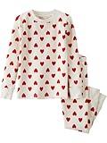 little planet by carter's Unisex Baby 2-Piece Pajamas Made with Organic Cotton, Hearts, 5T