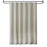 SKL Home Hopscotch Fabric Shower Curtain, Cream