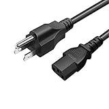 6FT Power Cord for Brother HL5450DN HL-2280DW HL-2240D HL-2270DW HL-3170CDW HL-l6200DW HL-5340D HL-5240 HL-2140 HL-2230 HL-2070N HL-2030 HL-2040 MFC-L3750CDW Laser Printer Power Cord Cable[UL Listed]