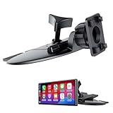 Epronic CD Slot 17mm Ball Adapter GPS Mount for Carplay Screen, 4-Button Lock Compatible with 7-10.26 Inch Portable Monitor Cell Phone Backup Camera Car Auto Stereo GPS
