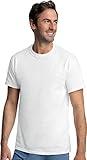 Hanes Ultimate mens Control Crew Neck - Multiple Packs Available undershirts, White 3 Pack, Large US