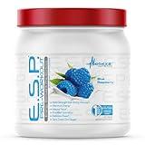 Metabolic Nutrition | ESP - Stimulating Pre Workout, Pre Intra Workout Supplement | Energy & Endurance Stimulating | Natural, Safe & Mental Focus | Blue Raspberry, 300 Grams (90 Servings)