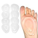 Metatarsal Pads Ball of Foot Cushions 8 Pack Gel Ball Feet Pads Mortons Neuroma Callus Foot Pain Relief Bunion Forefoot Support for Women Men