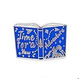 Time For A New Adventure Pin - Theme Series - Enamel Lapel Pin - Plated Badge for Clothing, Bags, and Lanyard