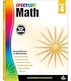 Spectrum 4th Grade Math Workbooks, Ages 9 to 10, 4th Grade Math, Multiplication, Division, Fractions, Decimals, Algebra, Measurement Conversions, and Geometry Workbook - 160 Pages