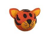 RC Pet Toys Wooly Wonkz Safari Toy, 100% New Zealand Wool, Fun Interactive Dog Toy, Tiger