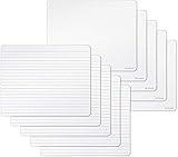 U Brands Dry Erase Lap Boards, Double Sided, Ruled and Plain, 9 x 12 Inches, 10-Pack (483U00-01)