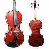 Professional 4/4 Handmade Violin with Cashew Lacquer Finish | Solid Italian Spruce Top & Bosnian Maple Back | Aubert Bridge & Pirastro Strings | Advanced Student & Performer Instrument