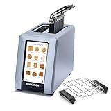 Revolution R180 Connect Plus 2-Slice Toaster, Toastie Press & Warming Rack Bundle – Smart Touchscreen, Patented InstaGLO 2.0 Technology, Digital Picture Frame – Toast Bread, Bagels, Waffles, Tortillas