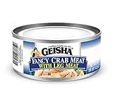 GEISHA Fancy Crab Meat with Leg Meat 6OZ. (Pack of 12), Swimming Crab| Hand Packed － Good Source of Protein － Wild Caught －15% of Leg Meat