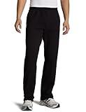 Russell Athletic Men's Dr-Power Fleece Open Bottom Pocket Pant, Black, Large