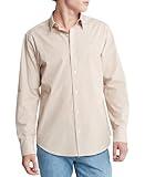 Calvin Klein Men's Monogram Logo Stripe Button Down Shirt