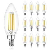 Sigalux E12 LED Bulb Dimmable, Candelabra LED Light Bulbs, Chandelier Light Bulbs, Type B Candle Light Bulbs UL Listed