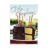 Hallmark Business Bulk 25 Pack Spanish Birthday Cards for Employees (Frosted & Festive), 5 x 7 Cards, Message Inside, Envelopes Included