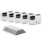 Amazon Basics No. 1 Paper Clips, Nonskid, 100 Clip per Box, 10-Pack with Amazon Basics Standard Stapler Staples, 5000 per Pack,10-Pack Bundle