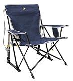 GCI Outdoor Kickback Rocker Outdoor Rocking Chair with Beverage Holder