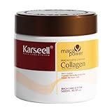 Karseell Collagen Hair Treatment Deep Repair Conditioning Argan Oil Collagen Hair Mask Essence for Dry Damaged Hair All Hair Types 16.90 oz 500ml