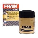 Fram Ultra Synthetic XG5, 20K Mile Change Interval Spin-On Oil Filter with SureGrip, 1 Piece - Packaging May Vary
