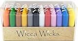 Wicca Wicks - Box of 48 Colored Candles | 4 inches Tall & 3/4 inch Diameter | Witchcraft Supplies for Your Personal Wiccan Altar, Spells, Charms & Intentions | Witchy Room Decor | Taper Candlesticks