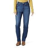 Levi Strauss Signature Gold Women's High-Rise Straight (Standard and Plus), Tennessee Valley 5d, 14 Long