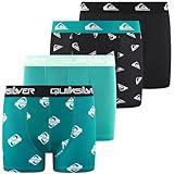 Quiksilver Boys Underwear 4 Pack Boxer Briefs Aqua