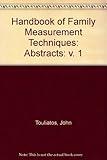 Handbook of Family Measurement Techniques