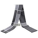 Rdylymx Men's Scarves Classic Arrival Winter Plaid Scarf Tassel Edge Soft Warm Scarf (New Grey 2020)