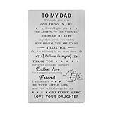 LGQDYMZ Dad Christmas Card Gifts - Thank You Dad Gifts from Daughter - Dad Gifts for Birthday Christmas Father's Day Presents