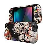 PlayVital ZealProtect Halloween Protective Case for Nintendo Switch Lite, Ergomomic Grip Cover - Durable Comfort Anti-Slip Anti-Scratch with Screen Protector & Thumb Grip Button Caps, Ghost of Samurai
