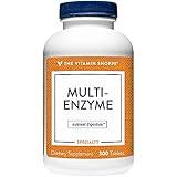 Multi Enzyme - Helps Support The Digestion & Absorption of Protein, Carbs & Fat (300 Tablets) by The Vitamin Shoppe