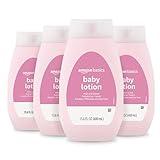 Amazon Basics Baby Lotion, Mild & Gentle, Lightly Scented, 13.6 Fl Oz (Pack of 4) (Previously Solimo)