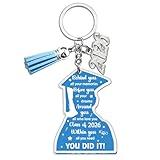 Yoxiumi 2026 Graduation Gifts for Him Class of 2026 Keychain Grad Gifts for Him Senior Student Graduate Gift for Boys Middle High School Graduate Graduation Keychain with Congrats Grad Card