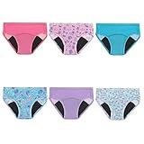 Hanes Girls Toddler Potty Trainer Briefs, 6-pack Underwear, Assorted, 4-5 US