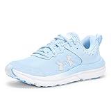 Under Armour Girls' Grade School Assert 10, (464) Nimbus Blue/Nimbus Blue/Iridescent, 4, US
