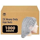 SupplyTuff 1000 Count 2X Heavy Duty Hair Nets, 21" Food Service, Commercial MEGA Pack (Case of 10/100 Pack)