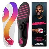 MOVE Game Day Pro- Ultimate Performance Sports Insoles for Basketball, Volleyball, Football, Tennis, Athletics, Baseball, Running, and Active Lifestyle. Extra Shock Absorption (M 10-10.5/WM 11.5-12)