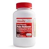Timely Acetaminophen 500mg - 500 Caplets - Extra Strength Pain Relief - Compared to the active ingredient in Extra Strength - Menstrual Cramps, Fever Reducer, Minor Pain of Arthritis