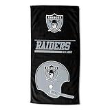 Northwest NFL Las Vegas Raiders Beach Towel, 30" x 60", 40 Yard Dash Legacy