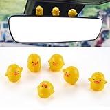 SINGARO 6PCS Cute Car Rearview Mirror Hanging Deco and Dashboard Decorations, Fun Christmas, Halloween and Other Holiday Ornament Gifts for Men and Women, Interior Accessories, Duck