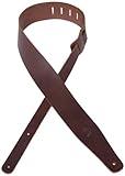 D'Addario Accessories Planet Waves Garment Leather Guitar Strap, Brown