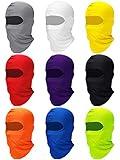 9 Pcs Ski Mask for Men Full Face Cover UV Sun Protection Face Mask Windproof Balaclava for Outdoor Motorcycle Cycling