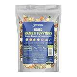 JAYUSS Ramen Toppings Classic Seafood and Vegetables Mix 8 Oz, Traditional Dried Ramen Toppings, Fresh Dried Vegetables, Non-GMO, Great for Ramen, Instant Noodles, Miso Soup 227G