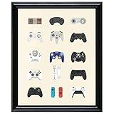 Simimi art Retro Video Game Posters,Video Gaming Posters for Gamer Room Decor,Gamer Decor for Boys Room(8"x10", With frame)