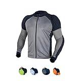WICKED STOCK Mesh Armored Motorcycle Shirt for Men & Women - CE Level 2 Mesh Motorcycle Protective Shirt for Summer - Soft, Stretchy & Lightweight Motorcycle Armored shirt with Removable Padding