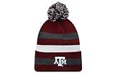 LogoFit Winter Hat for Men and Women - Knit Pom Beanie (Texas A&M)