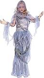 Spooktacular Creations Halloween Haunting Beauty Ghost Girl Costume, Scary Ghost Dress Midnight Costume for Halloween Dress Up Party-XL(12-14yr)