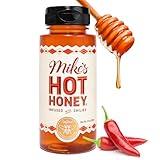 Mike's Hot Honey, America's #1 Brand of Hot Honey, Spicy Honey, All Natural 100% Pure Honey Infused with Chili Peppers, Gluten-Free, Paleo-Friendly (10oz Bottle, 1 Pack)