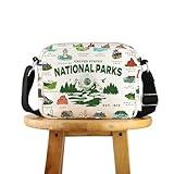 POFULL National Parks Checklist Gift Traveler Gift National Park Hiking Gift US National Park Crossbody Bag (NATIONAL PARKS HCross)