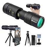 30x40 Monoculars for Adults High Powered, Compact Monocular Telescope for Smartphone, Mini Pocket Handheld Monocular with Flexible Tripod for Hunting, Star Gazing, Bird Watching, Travel